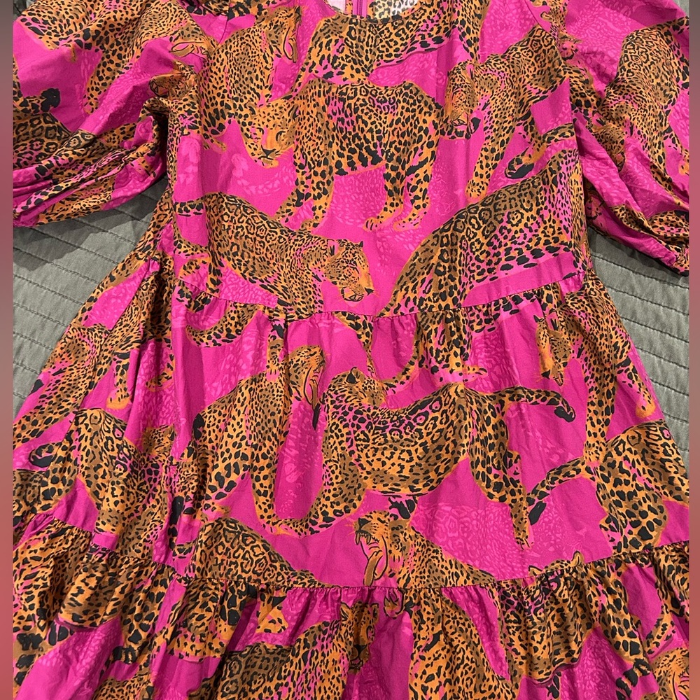 ARTSY LEOPARDS TIERED MINI DRESS - Picture 5 of 7